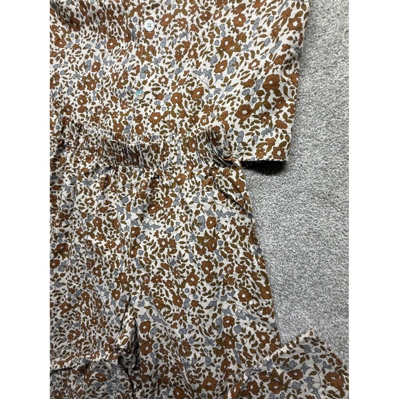 Rylee Cru Floral Pajama Set Cotton Loungewear Top Pants XS - Picture 4 of 13